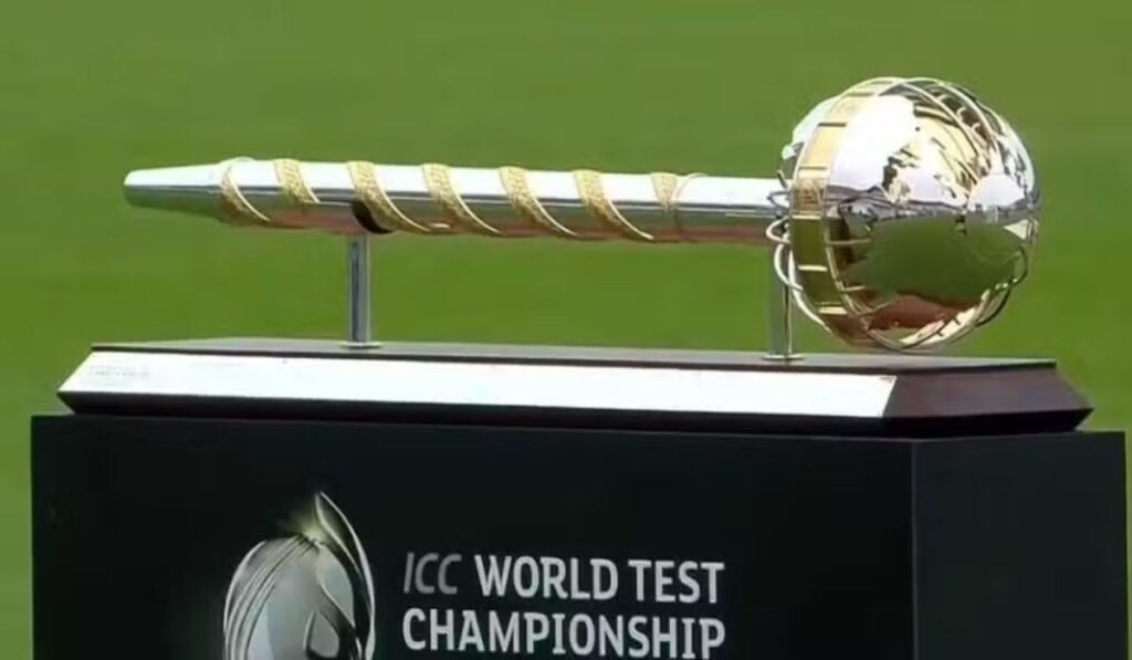 Cricket stadium during a match